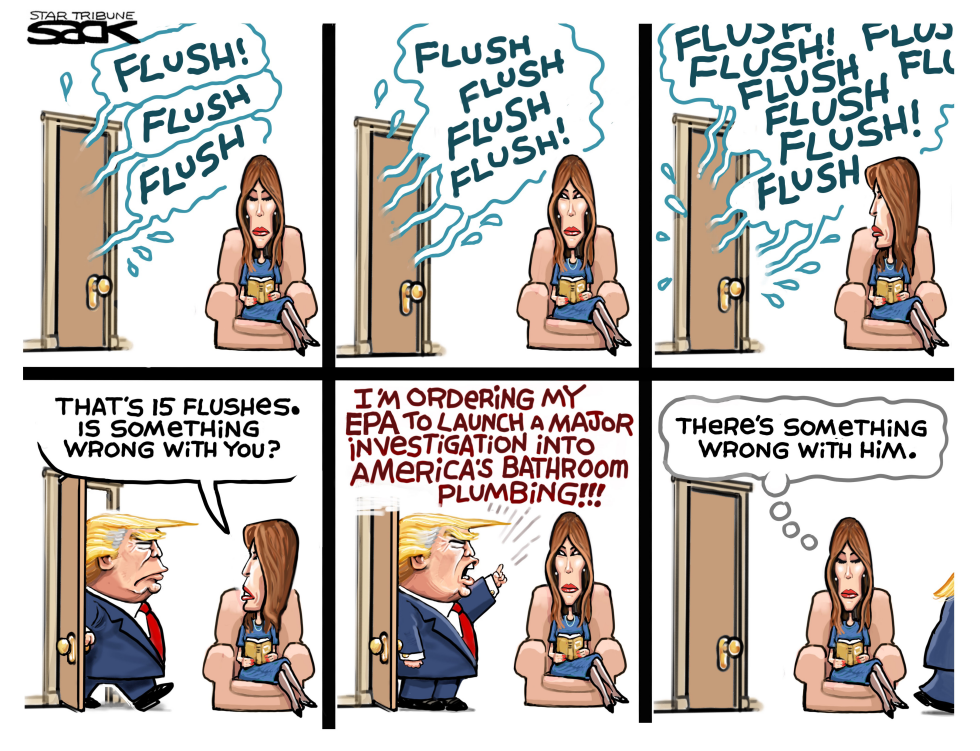  TRUMP TOILETRY by Steve Sack