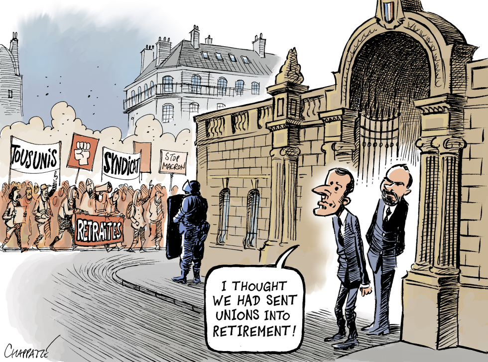 Pension reform protests in France