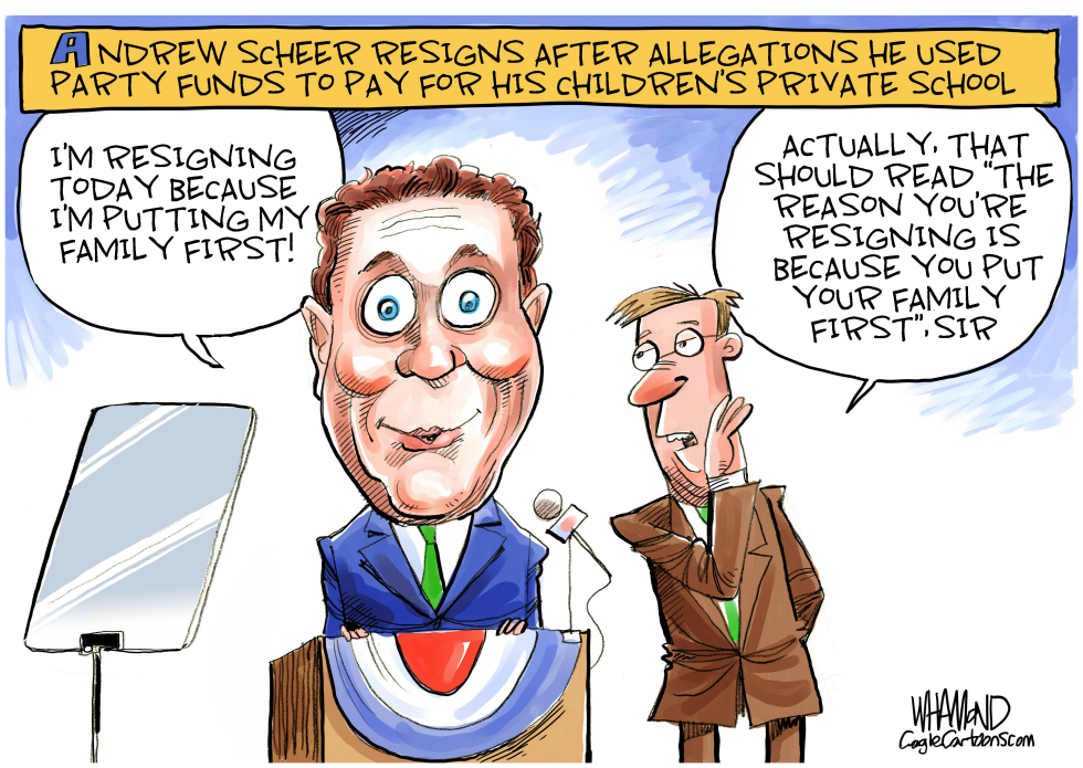 Andrew Scheer resigns
