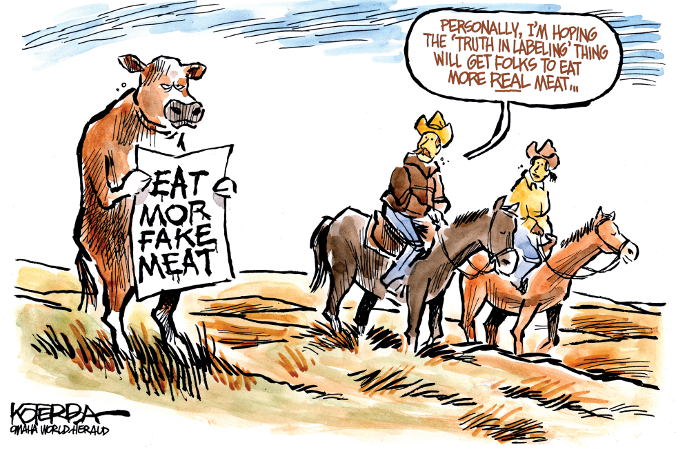  MOOOOVE OVER, MEAT by Jeff Koterba