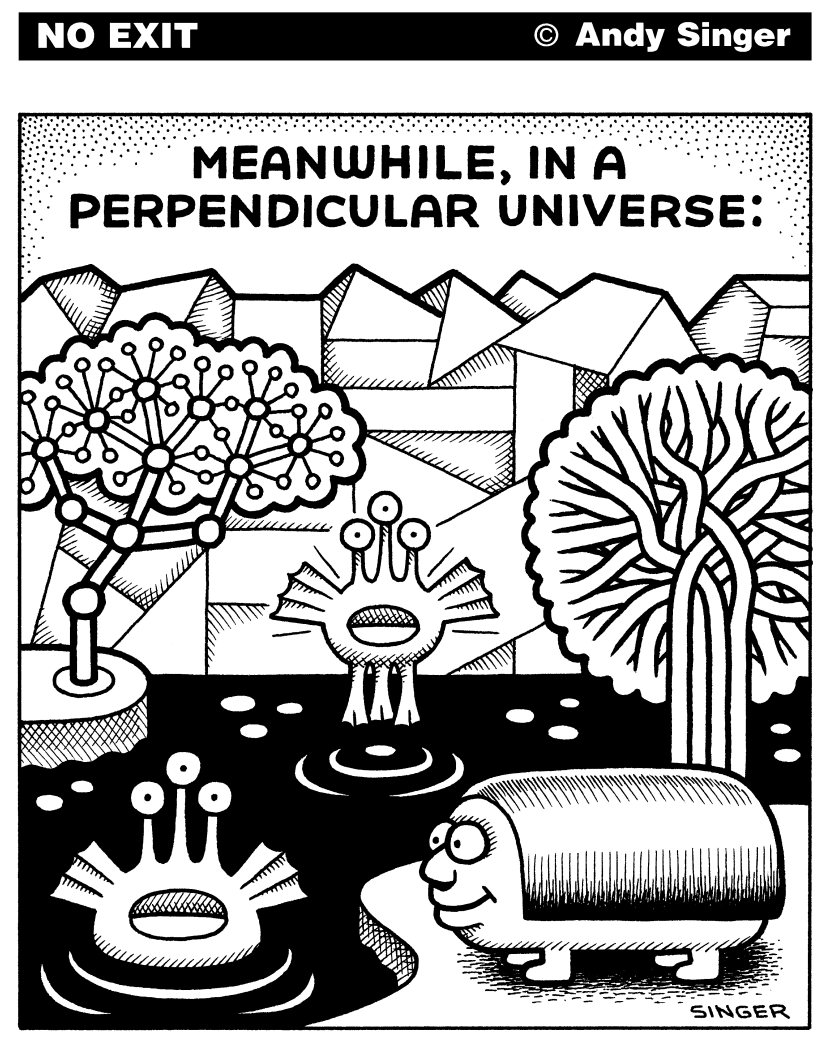Meanwhile in a Perpendicular Universe