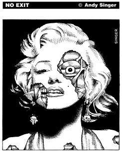 MARILYN MONROE ZOMBIE by Andy Singer