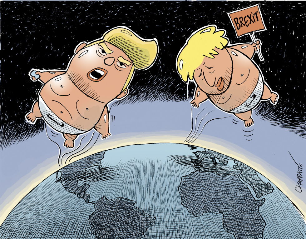 Boris Johnson at the top