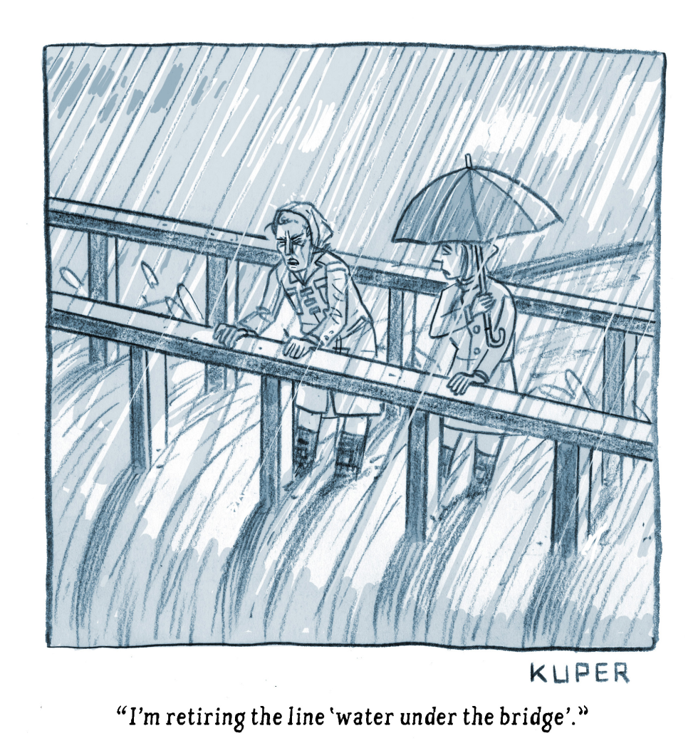 WATER UNDER THE BRIDGE by Peter Kuper
