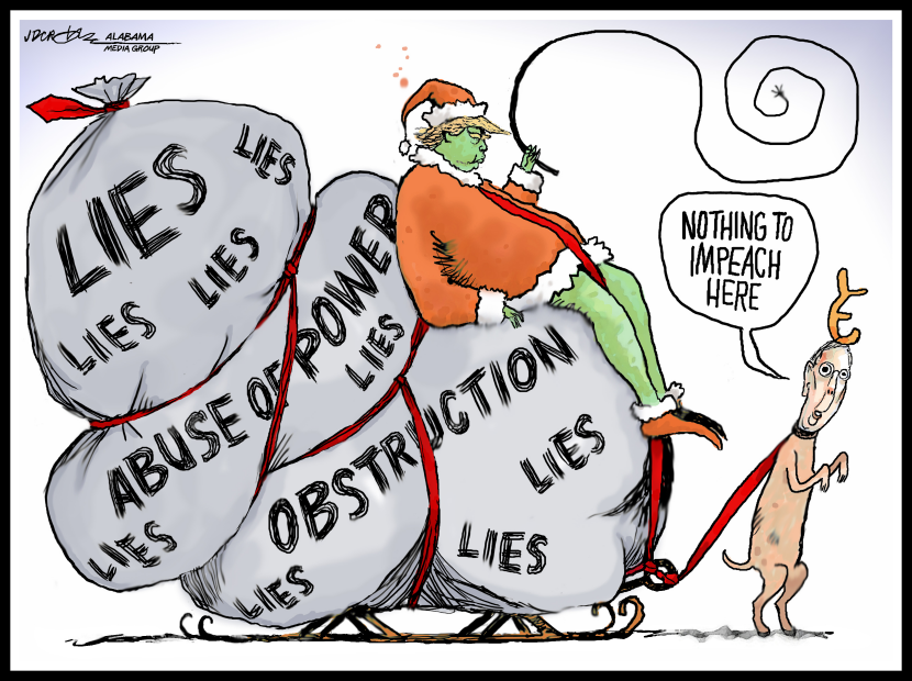 Grinch Trump and Dog Mitch