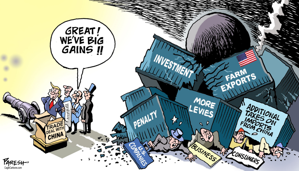 Losses in trade war