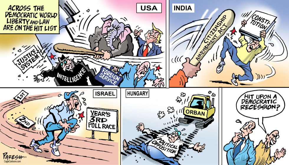  DEMOCRACIES IN DANGER by Paresh Nath