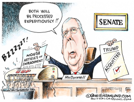 Senate impeachment trial by Dave Granlund