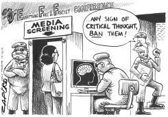EVERYTHING FAKE AND FACIST by Zapiro
