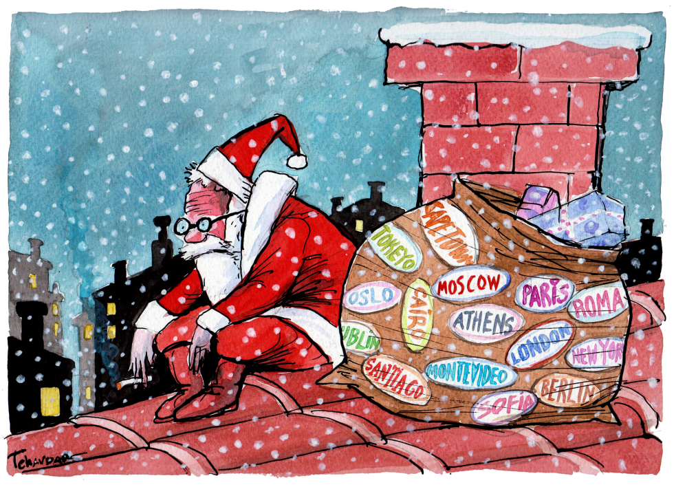 Santa tired