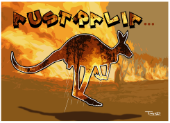 AUSTRALIA BURNSTRUMP BOMBS by Tayo Fatunla