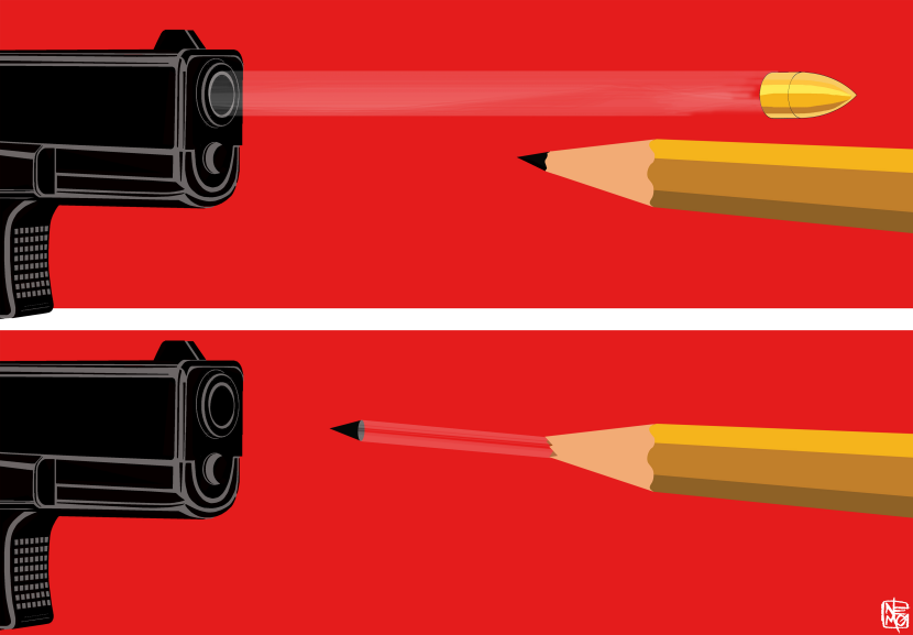 Gun VS Pencil