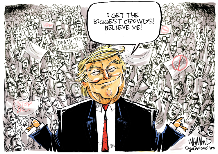 Trump gets the biggest crowds