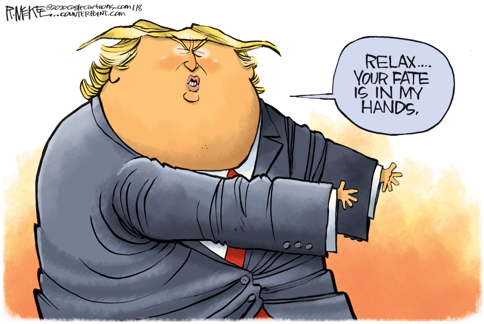  TRUMP HANDS by Rick McKee