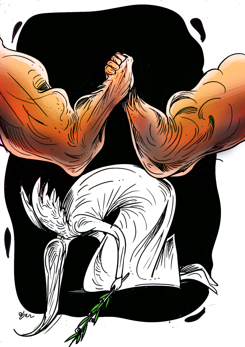 WRESTLE WITH NATURE by Oguz Gurel