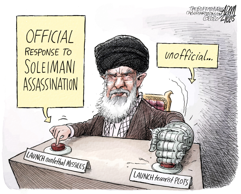  IRAN RESPONSE by Adam Zyglis