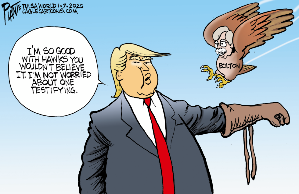 Trump the hawk wrangler