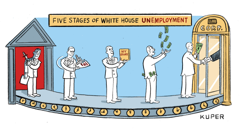 Five Stages of White House Unemployment