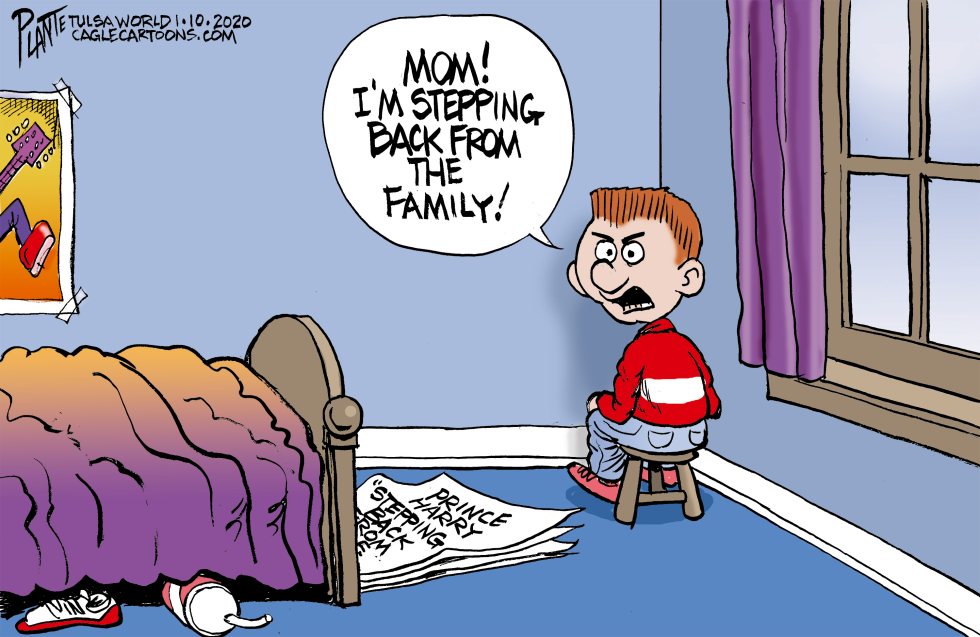 Prince Harry stepping back