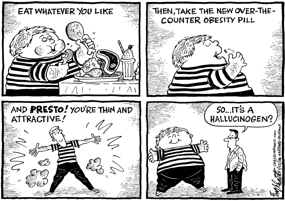  THE OBESITY PILL by Bob Englehart