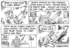 STARTING AGAIN by Zapiro