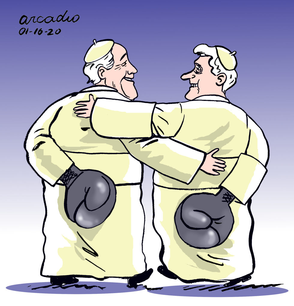  THE TWO POPES by Arcadio Esquivel