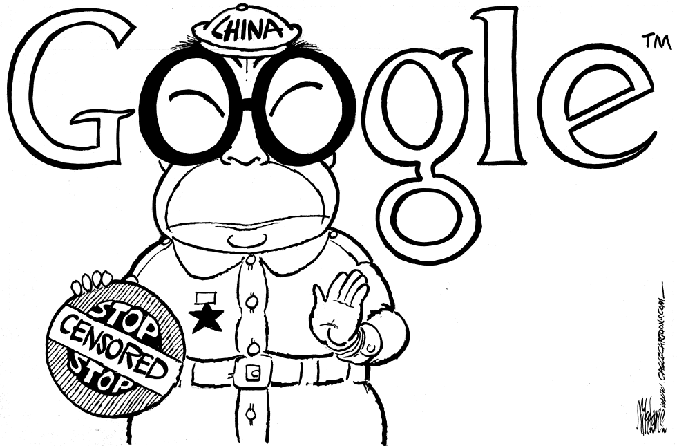  CHINA GOOGLE CENSORSHIP by Mike Lane