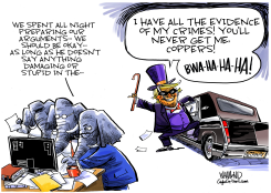 TRUMP HAS ALL THE EVIDENCE by Dave Whamond