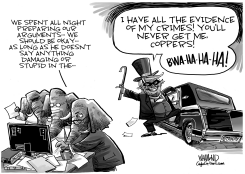 TRUMP HAS ALL THE EVIDENCE by Dave Whamond