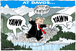 TRUMP UNDERWHELMS AT DAVOS by Monte Wolverton