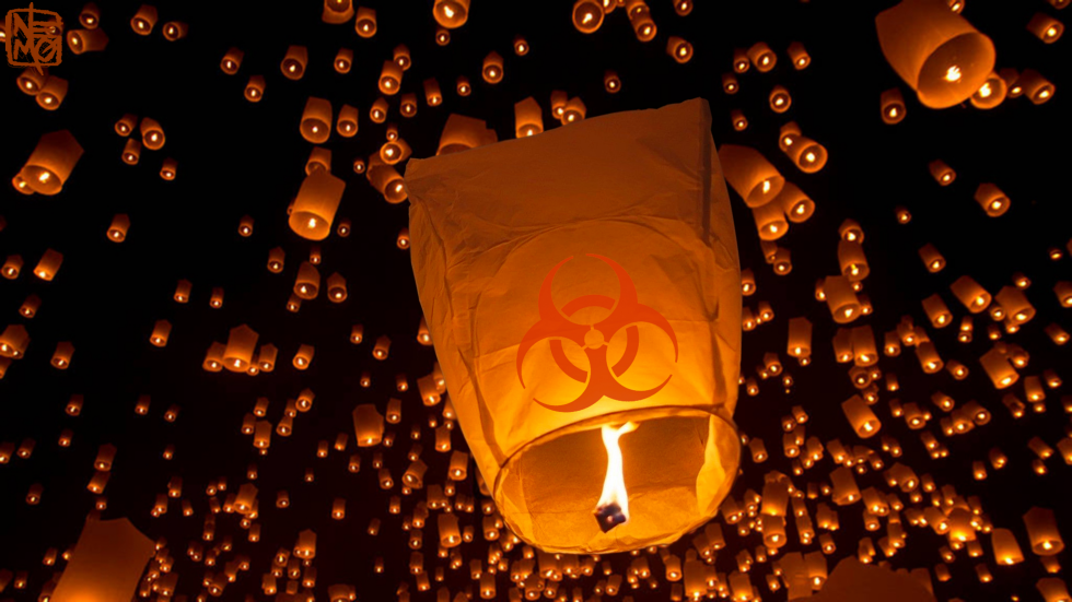 New Year Corona Virus Lanterns