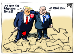 TRUMP PALESTINA PLAN by Tom Janssen