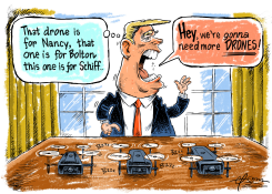 TRUMP AND DRONES by Guy Parsons