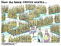 IOWA 2020 CAUCUS by Dave Granlund