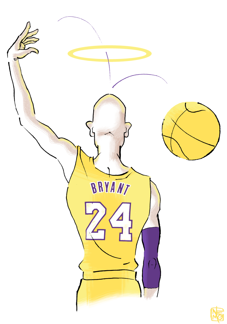 Kobe Bryant By Berge, Famous People Cartoon