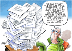 SENATE GETS BACK TO WORK by Dave Whamond