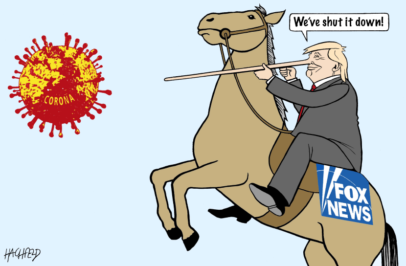 Trum fights coronavirus