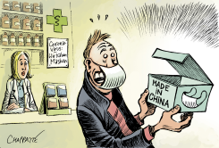 FEAR OF THE CORONAVIRUS by Patrick Chappatte