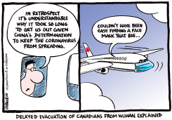 EVACUATION OF CANADIANS FROM WUHAN by Ingrid Rice