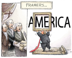 TRUMP PRECEDENT by Adam Zyglis