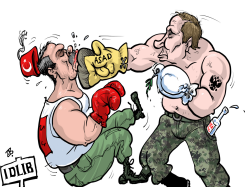 PUTIN VS ERDOGAN by Emad Hajjaj