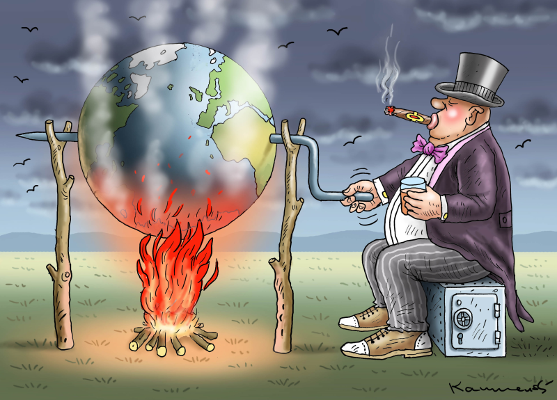 Global Warming, Marian Kamensky,Austria,global warming, rich,poor,world,environment,clamate change, global warming, business