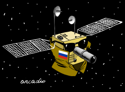 RUSSIAN SPY SATELLITE by Arcadio Esquivel