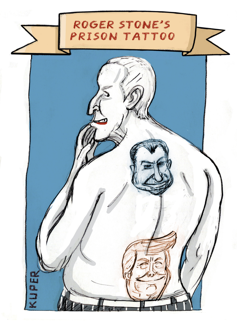 Roger Stone's Prison Tattoo