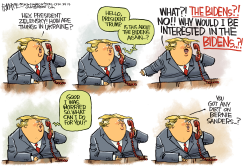 TRUMP CALLS BACK by Rick McKee