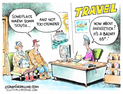 ANTARCTICA WARM TEMPS by Dave Granlund