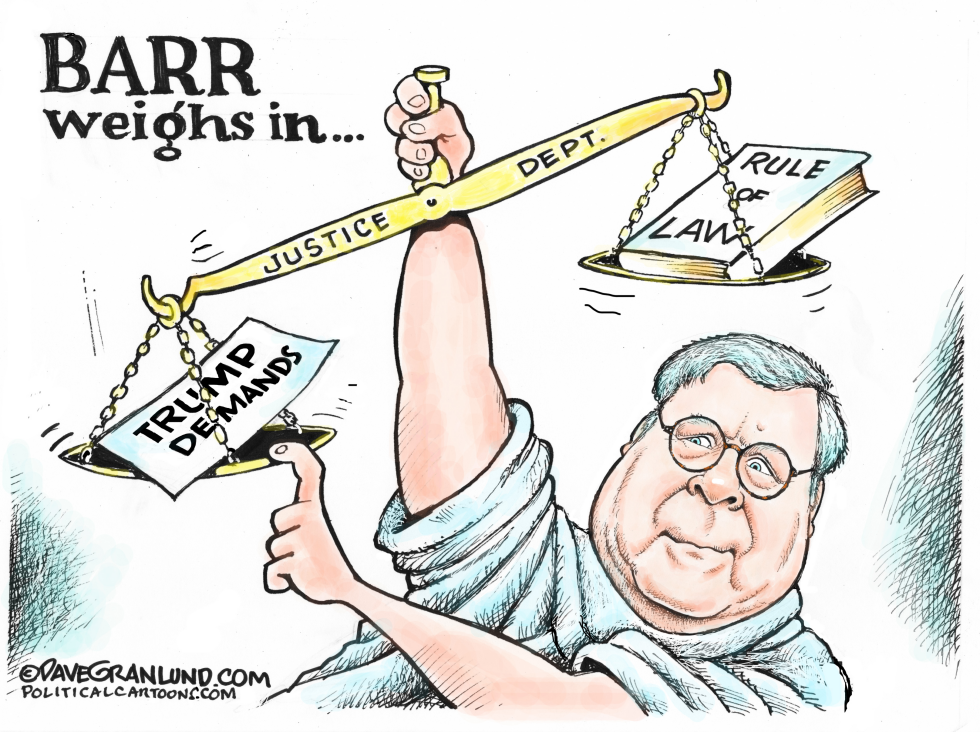 Barr tips Justice scales