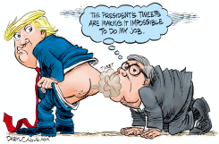IMPOSSIBLE FOR BARR TO DO HIS JOB by Daryl Cagle