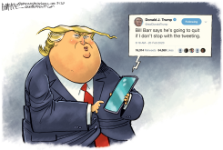 TRUMP TROLLS BARR by Rick McKee