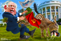 SETBACK BERNIE SANDERS by Bart van Leeuwen
